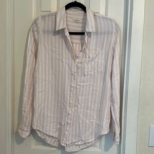 Thread & Supply Pink Striped Button Down Shirt